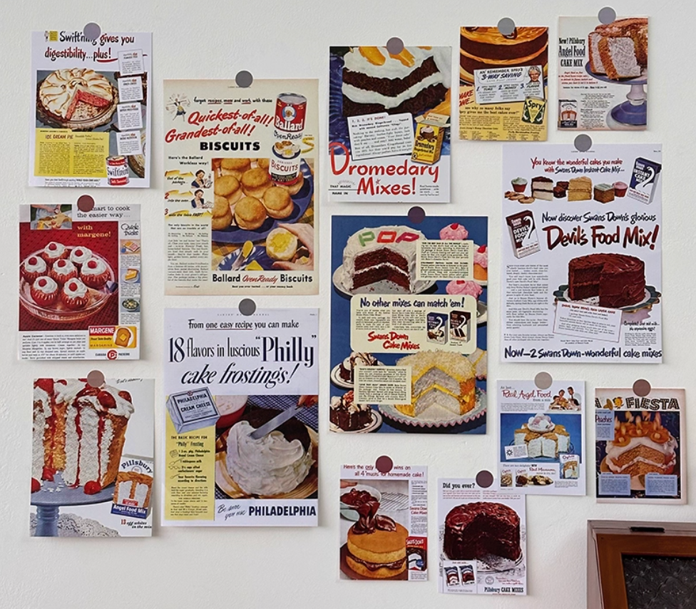 14 PCS Cake Series Wall Collage Kit Refrigerator Decoration Living Room Bedroom Decoration