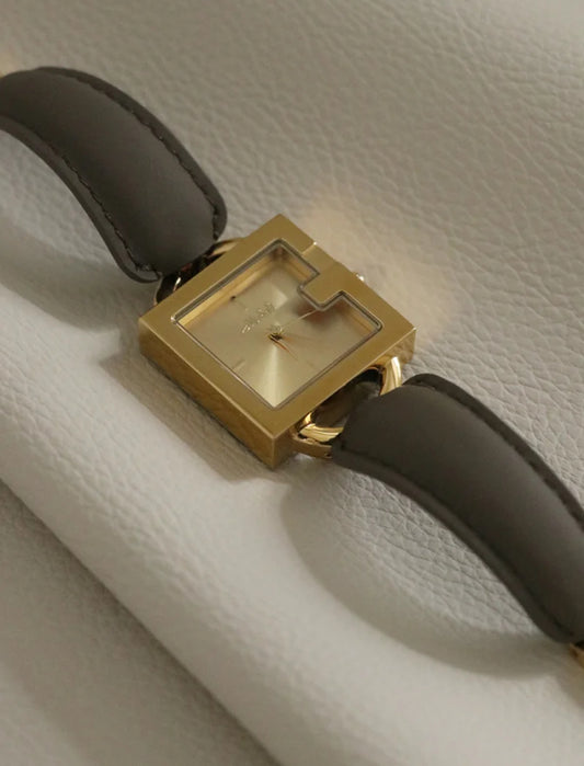 Square Premium Classic Leather Women's Watch