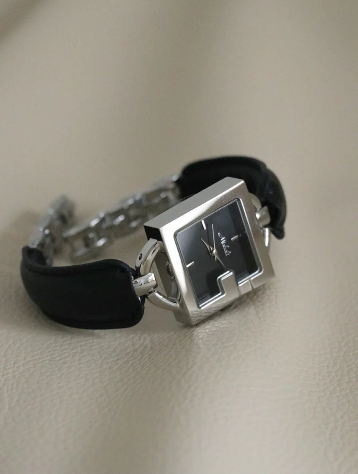 Square Premium Classic Leather Women's Watch