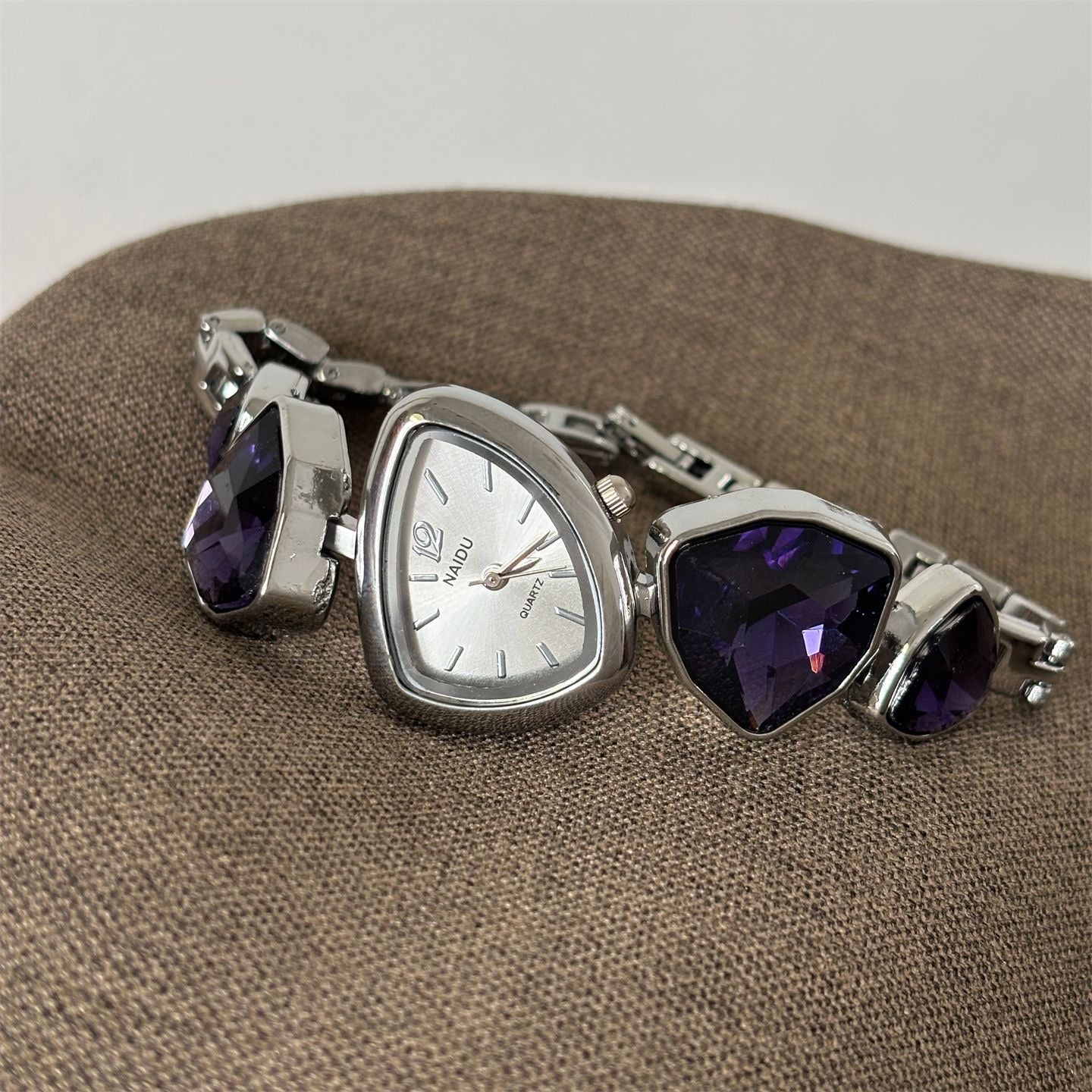 Irregular Crystal Bracelet Women Watch