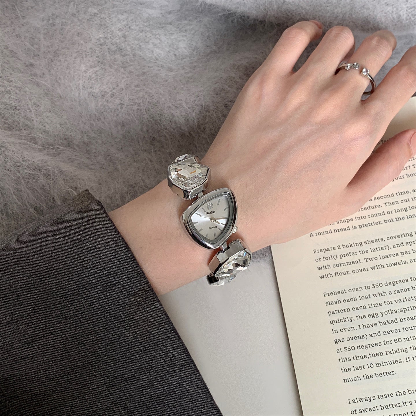 Irregular Crystal Bracelet Women Watch