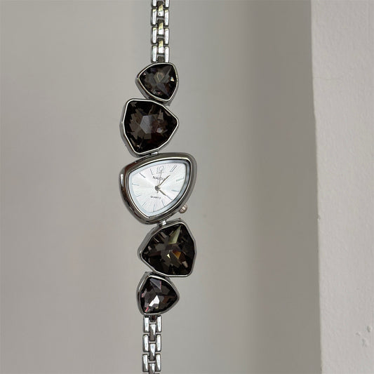 Irregular Crystal Bracelet Women Watch