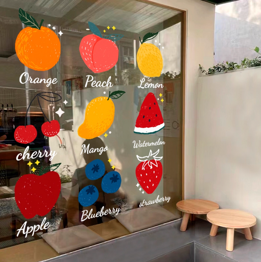 Static Cute Glass Stickers (no glue)