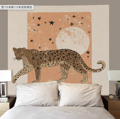 Vintage Tiger Wall Hanging Cloth