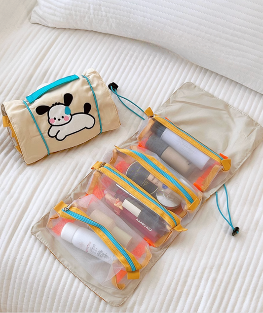 Cute Cartoon Characters High-Capacity Collapsible Portable Travel Storage Bag Cosmetic Washing Bag