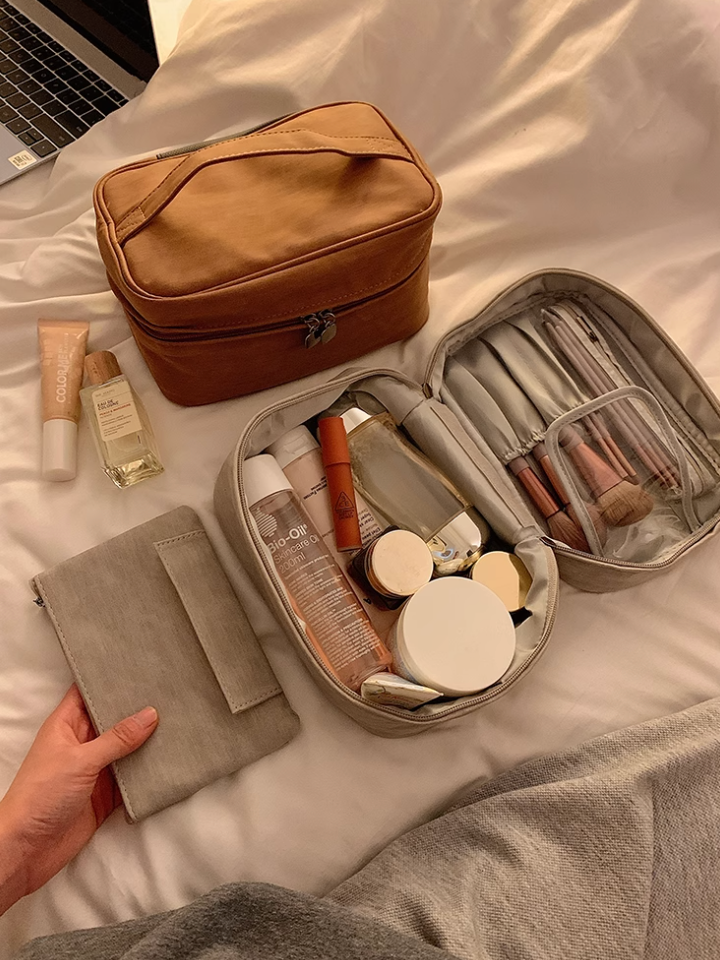 Toiletry Makeup Bag Travel Cosmetic Bag Portable Women Makeup Case Waterproof Multifunctional Washing Pouch Women's Cosmetic Bag Large capacity