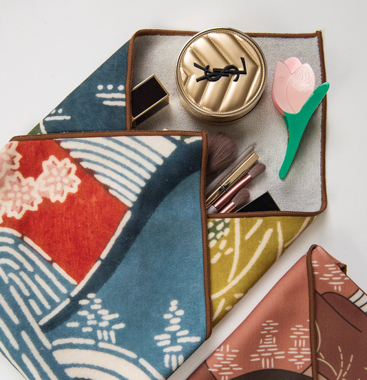 Vintage Self-Adhesive Magic Pocket Makeup bag｜Protect DSLR, Smartphones, Laptops
