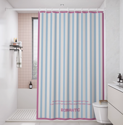 Stripe Shower Curtain (With weighted lead line)