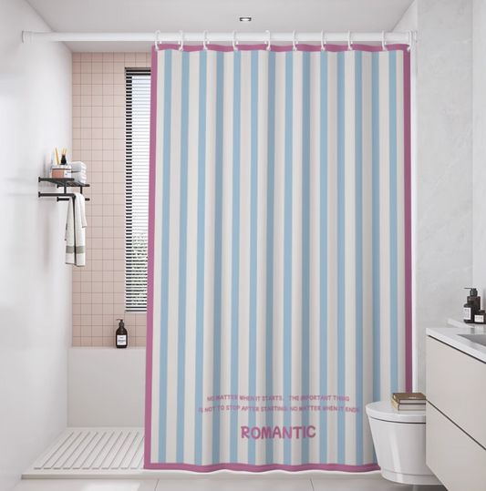 Stripe Shower Curtain (With weighted lead line)