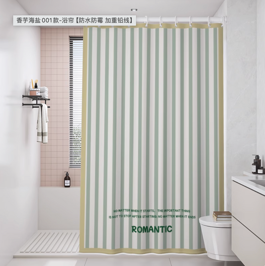 Stripe Shower Curtain (With weighted lead line)