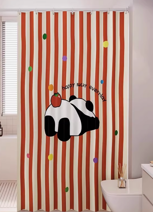Panda Shower Curtain (With weighted lead line and hook)