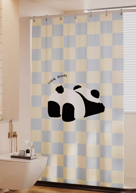 Panda Shower Curtain (With weighted lead line and hook)