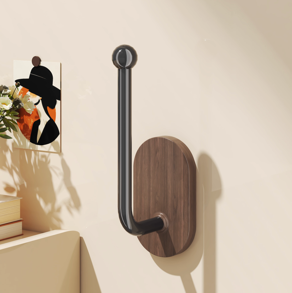 Vintage Wood Style Wall-mounted Clothes Hangers