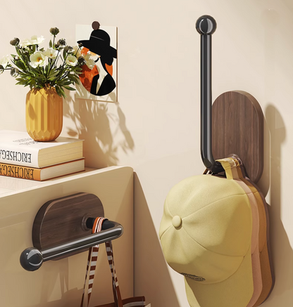 Vintage Wood Style Wall-mounted Clothes Hangers
