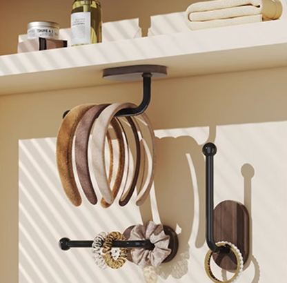 Vintage Wood Style Wall-mounted Clothes Hangers