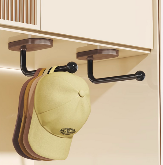 Vintage Wood Style Wall-mounted Clothes Hangers