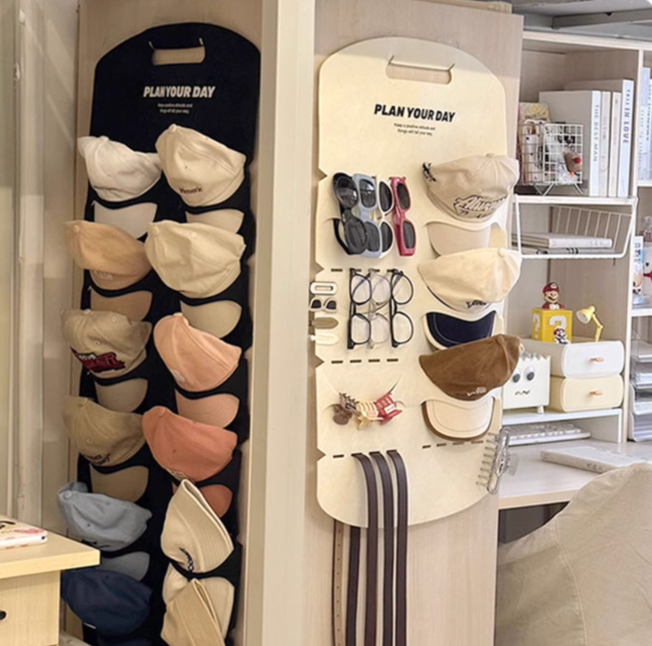 Felt Hanger For Hats/ Accessories（ Two free traceless hook）