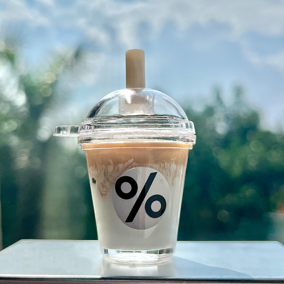 Simulated Miniature Iced Americano Latte Refrigerator Magnets