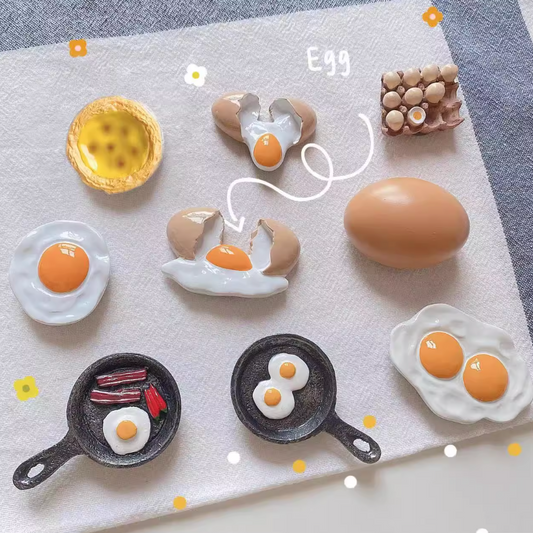 9 PCS Egg Fridge Magnet Set