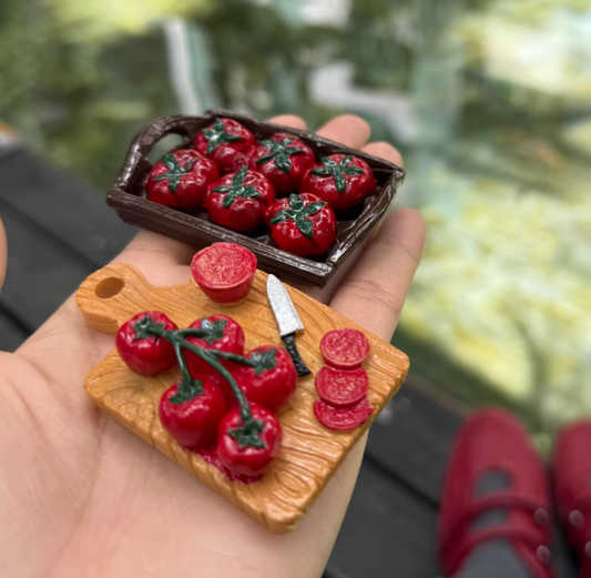 5 Pcs Bionic Food Fridge Magnet 3d Creative Simulation Food Tomato Cute Refrigerator Magnetic Stickers Photo Magnetic Sticker Decoration