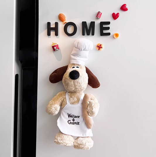 Plush Dog Refrigerator Magnet Decorative Dual-use Ins Style Message Board Stickers Cartoon Cute Soft Magnet Refrigerator Sti