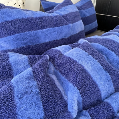 Thickened Winter Plush Bed Sheets Set (Fitted sheet）