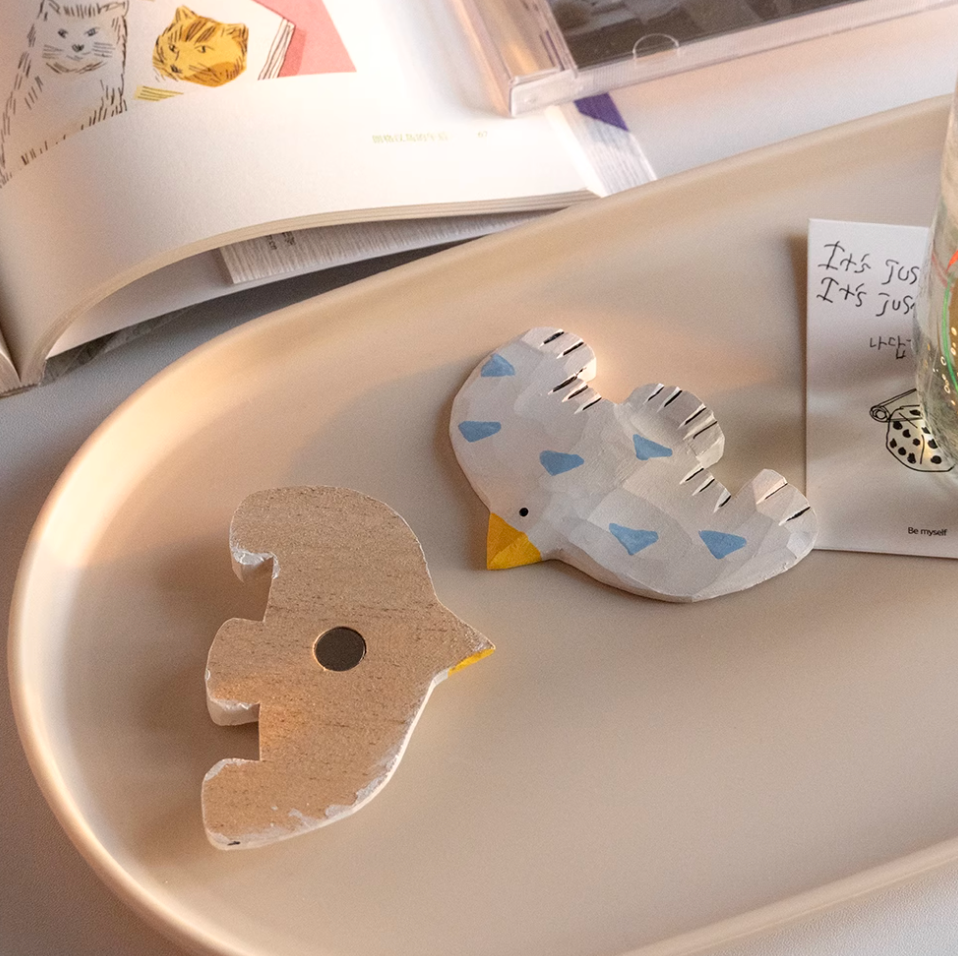 Wooden Seagull Fridge Magnet (1Pcs)