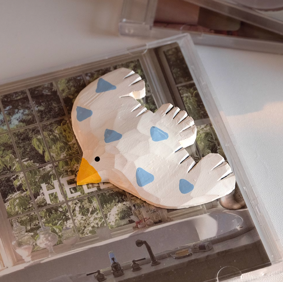 Wooden Seagull Fridge Magnet (1Pcs)