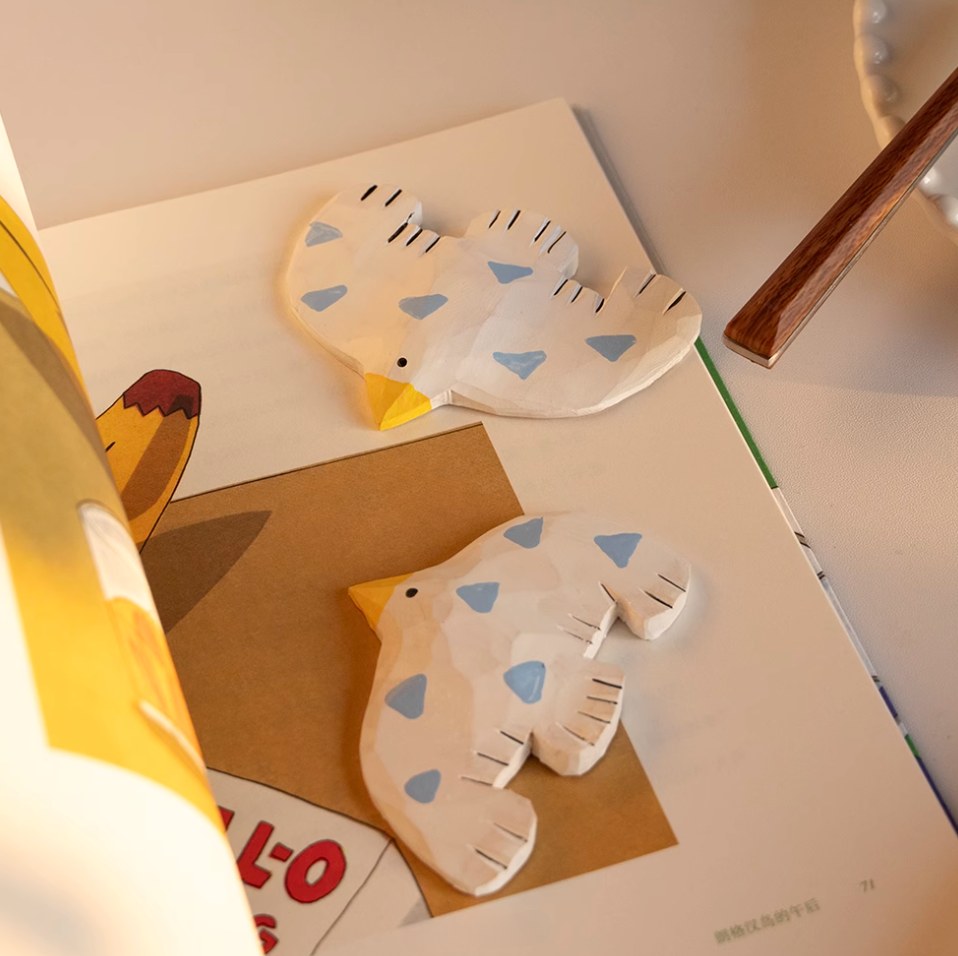Wooden Seagull Fridge Magnet (1Pcs)