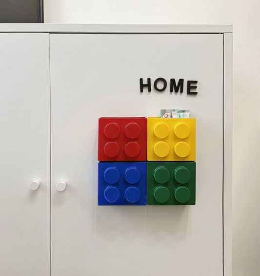 Building Blocks Refrigerator Storage Rack Magnetic Wall-mounted Sundry Items Storage Box Refrigerator Side Storage Rack