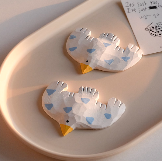 Wooden Seagull Fridge Magnet (1Pcs)