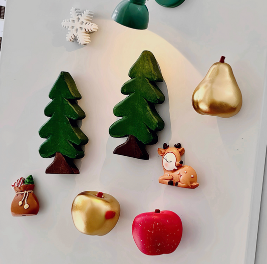 Christmas Fridge Magnet Large Size Pumpkin Fridge Magnet Christmas Tree Magnet Holiday Decoration