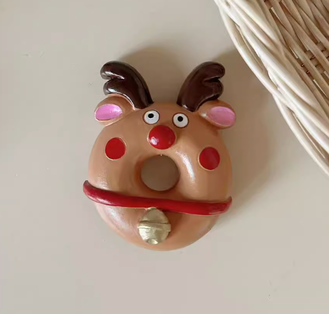 Christmas Decoration Refrigerator Magnets Christmas Donut Series Fridge Magnet