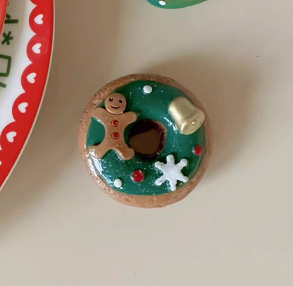 Christmas Decoration Refrigerator Magnets Christmas Donut Series Fridge Magnet