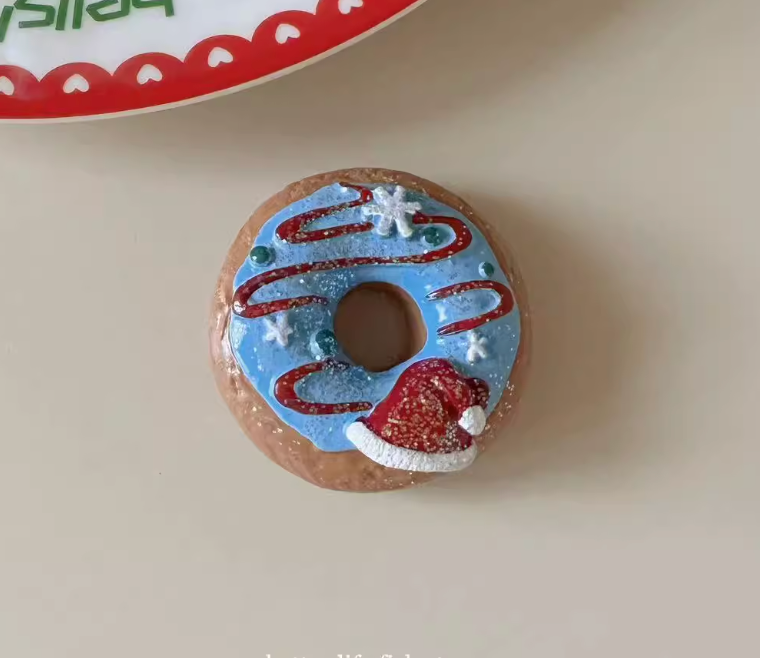 Christmas Decoration Refrigerator Magnets Christmas Donut Series Fridge Magnet
