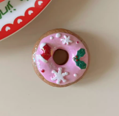 Christmas Decoration Refrigerator Magnets Christmas Donut Series Fridge Magnet