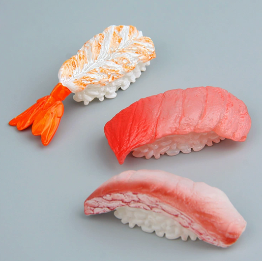 Artificial Sushi Food Refrigerator Magnet Salmon Japanese Sushi Cuisine Rice Rice Ball Shrimp Simulation Food Model Home Decor Decoration