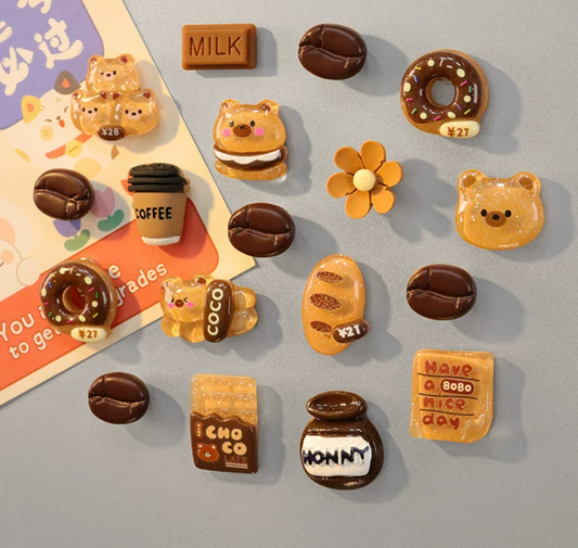 Mini Size Cut Refrigerator Magnets Set