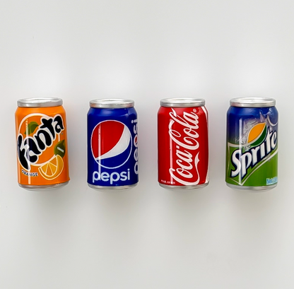 Cans Refrigerator Magnets Set (mini size)