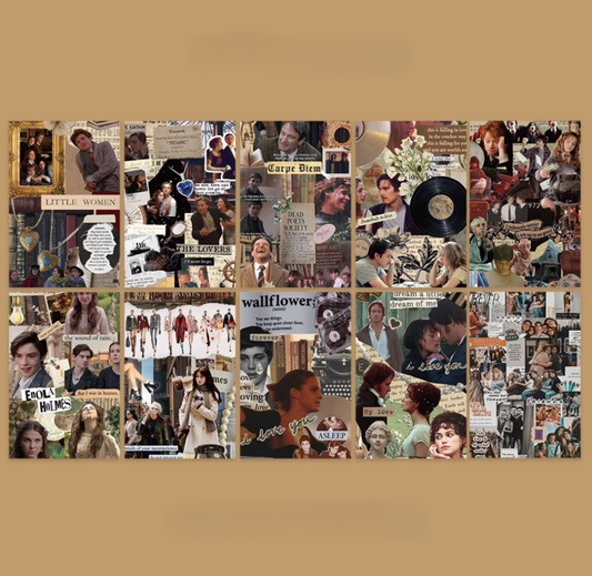 10 PCS Movie Wall Collage Kit Aesthetic Pictures Room Decoration,Gift Postcards Set, Nordic Wall Art Poster For Teen Girls