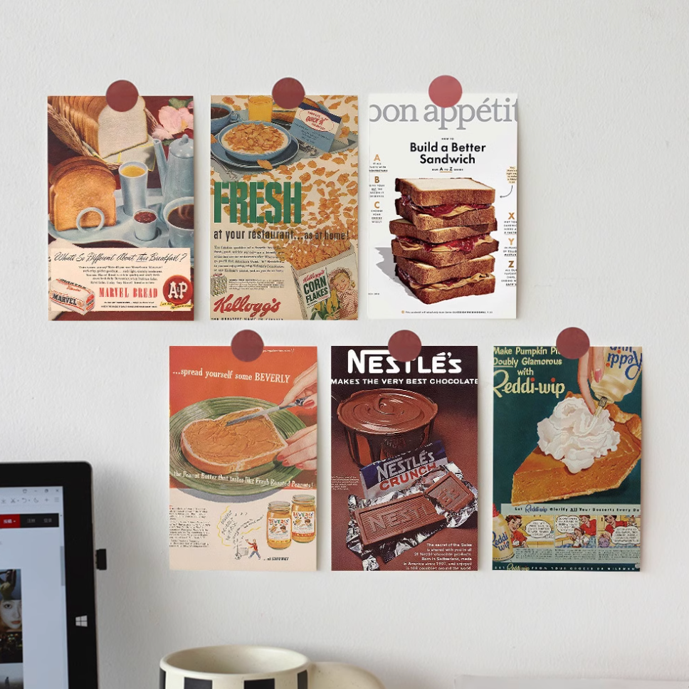 10 PCS Food Series Wall Collage Kit, Cute Bedroom Photo Wall Art Decor For Teen Girls