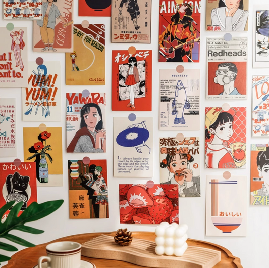30PCS Showa Era Memories Wall Collage Kit, Refrigerator Decor, Dorm Photo Wall Decor For Teen Girls