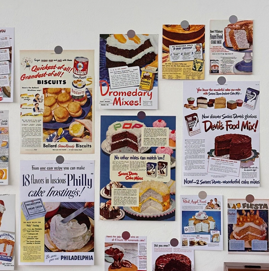 14 PCS Cake Series Wall Collage Kit Refrigerator Decoration Living Room Bedroom Decoration