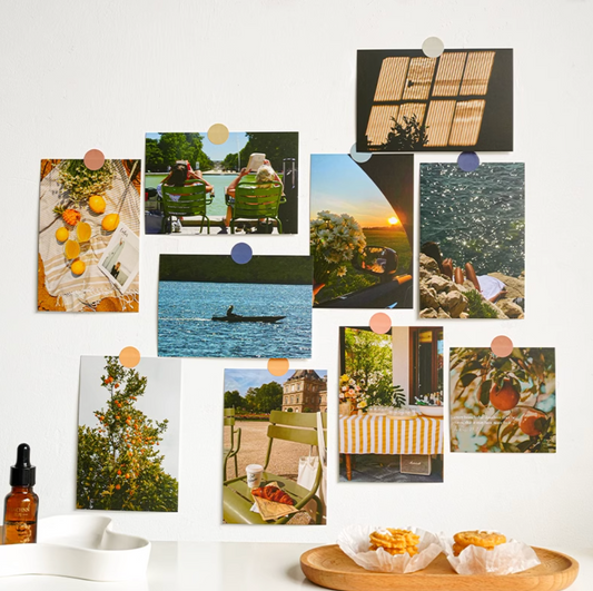 10 PCS Summer Vibe Wall Collage Kit, Refrigerator Decoration Aesthetic Pictures,Room Decor For Bedroom,Decoration Postcards,Dorm Photo Wall Decor For Teen Girls