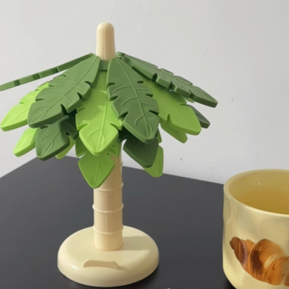 Creative Tree Coasters for Hot Dishes Heat-Resistant Tree Shape Trivet Set Silicone Mats For Dining Counter Dish Cookware Table