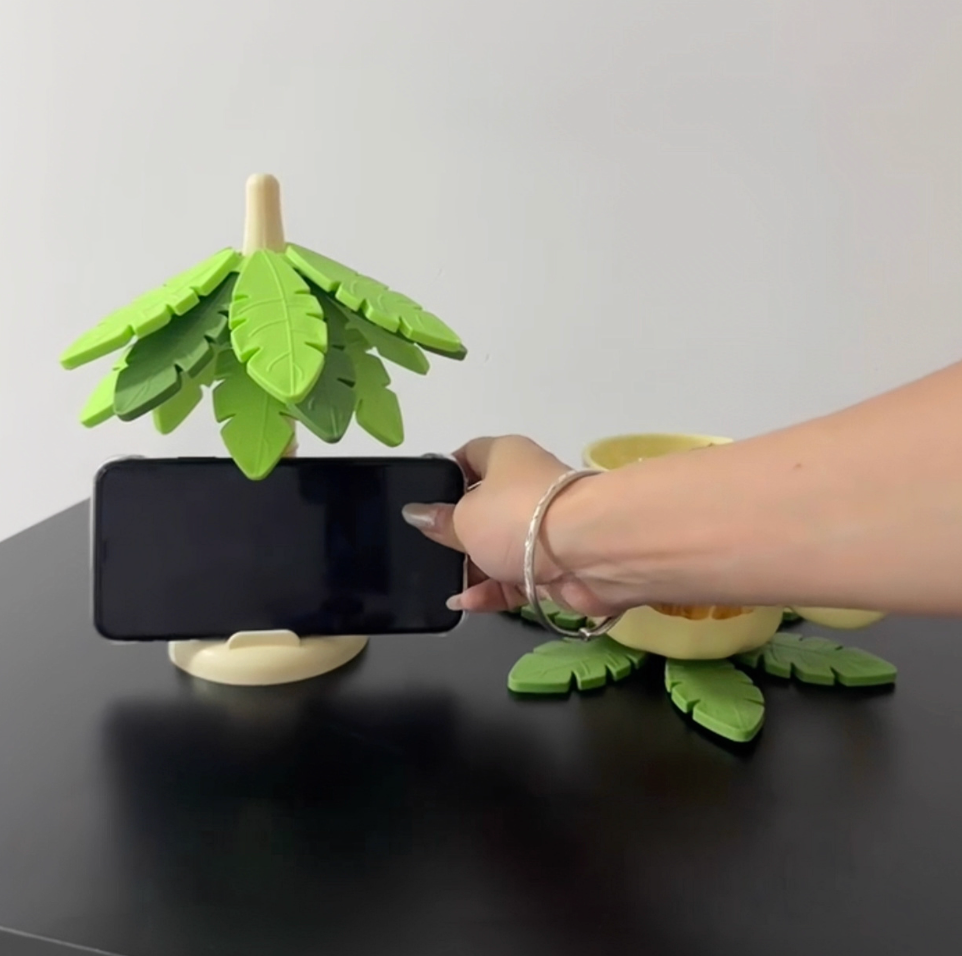 Creative Tree Coasters for Hot Dishes Heat-Resistant Tree Shape Trivet Set Silicone Mats For Dining Counter Dish Cookware Table