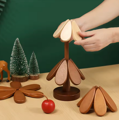 Tree Insulation Mat Solid Wood, Dining Table Anti Scalding Mat, Pot Mat Festival Gift Home Decoration