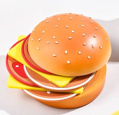 Silicone Coaster Set Cute Hamburger Mug Mat Heat Resistant Cup Pad Tea Coffee Drinks Placemats Home Decor Kitchen Accessories