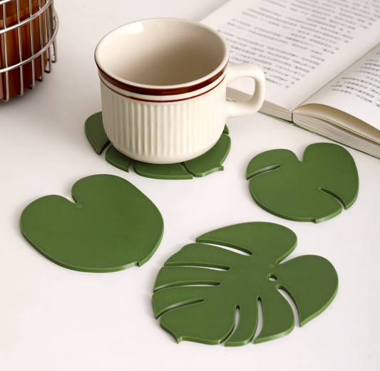 High-End Heat Insulation Mat Dining Table Decoration Artificial Green Plant Magnetic Anti-Scald Mat