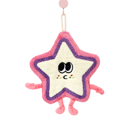 Cute star bowl mat, modern style, polyester fiber, cartoon pattern, hand washable only, kitchen and bathroom towels